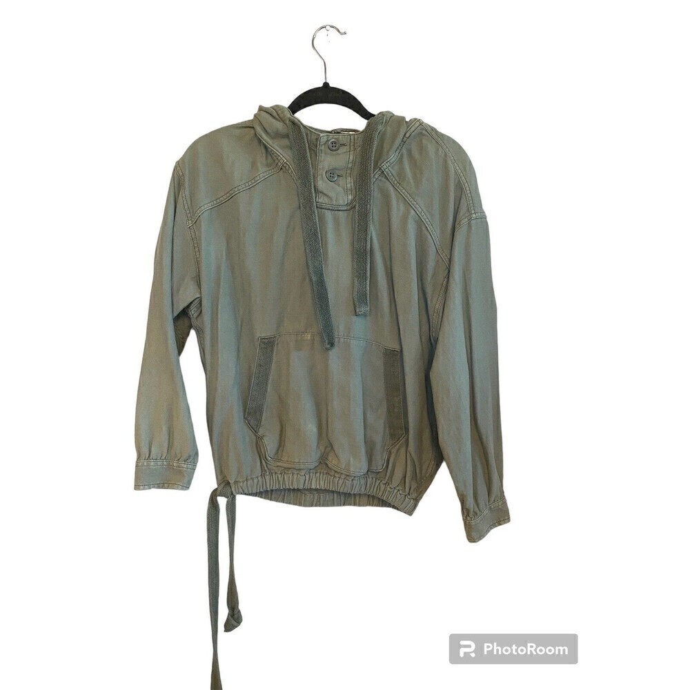 America Eagle Army Green Sweatshirt Jacket Sz.S